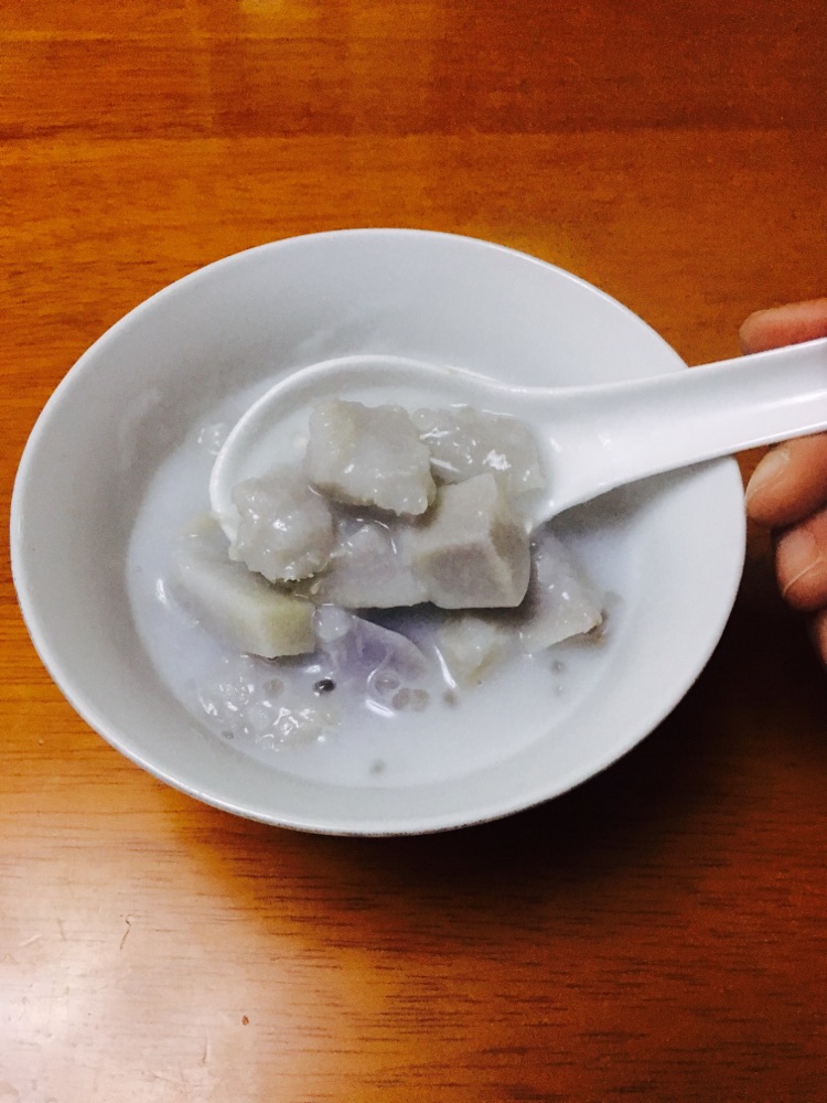 芋头西米露的做法图解4