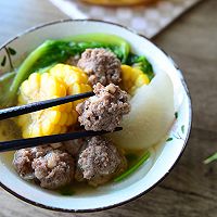 生汆牛肉丸子汤— 秋季养生汤的做法图解21