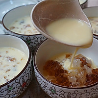 桃胶雪莲子牛奶炖蛋——特别的蛋奶冻蛋奶羹的做法图解6