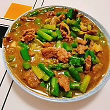 家常菜-芦笋炒牛肉