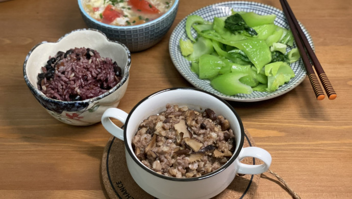 冬菇蒸肉饼