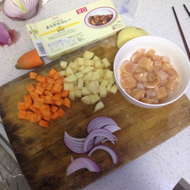 简单又美味的咖喱鸡肉饭的做法图解1