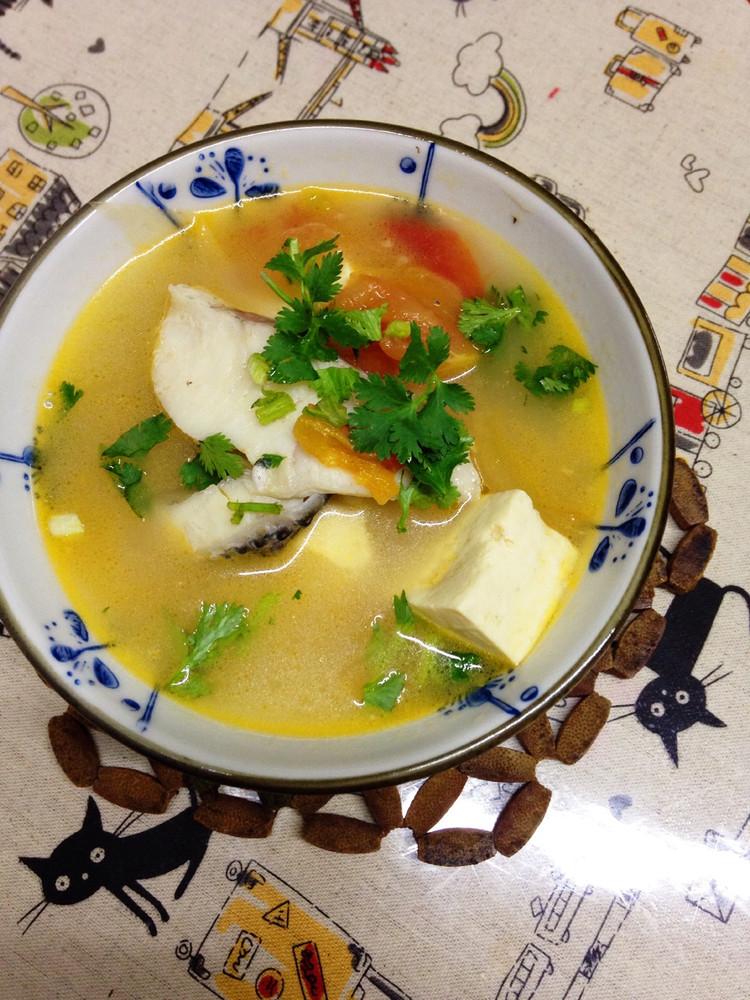 番茄豆腐鱼汤的做法