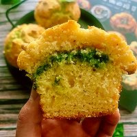 罗勒青酱麦芬，自然清新的咸蛋糕的做法图解17
