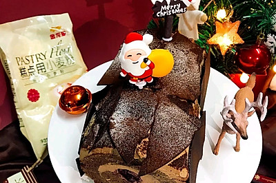 圣诞劈柴树桩蛋糕