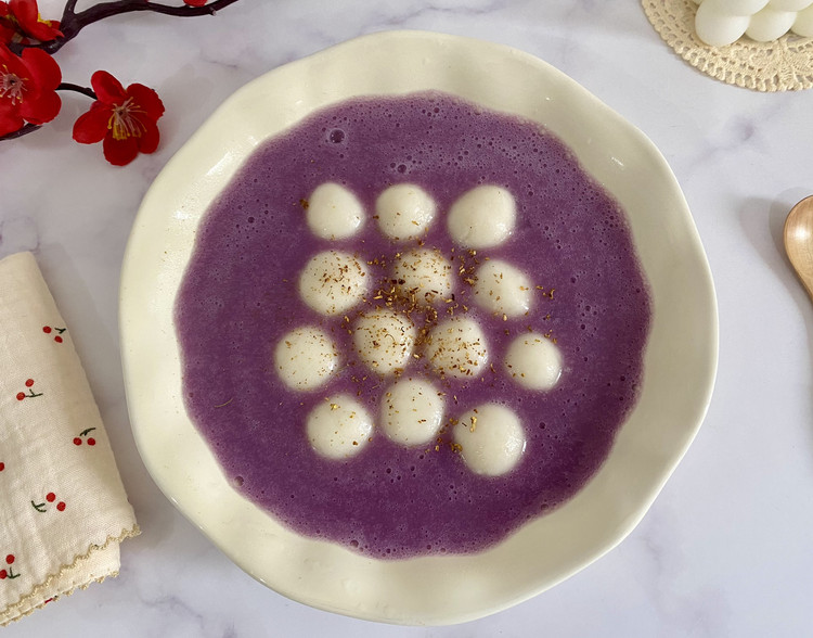 紫薯芋泥小汤圆的做法