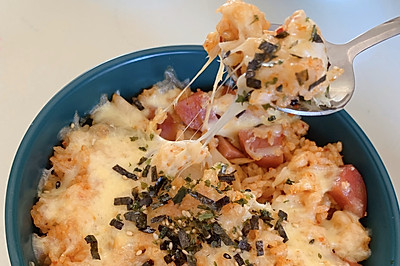 快手早餐−泡菜焗饭