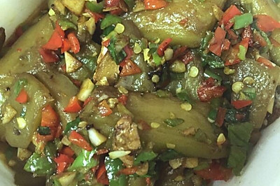 茄子炒辣椒