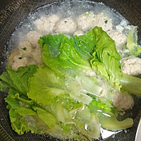 青菜肉丸子汤的做法图解5