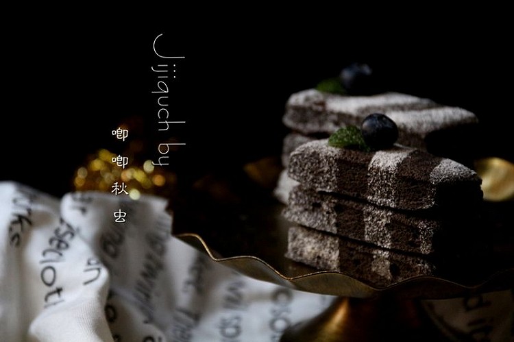竹炭巧克力夹心蛋糕的做法