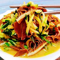 #刘畊宏女孩减脂饮食#黄瓜凉拌牛百叶的做法图解14