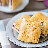 紫芋奶酪饼的做法图解16