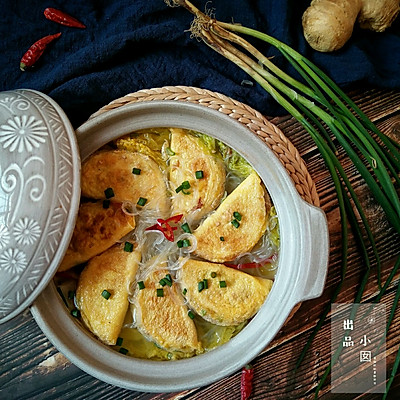 蛋饺娃娃菜粉丝煲