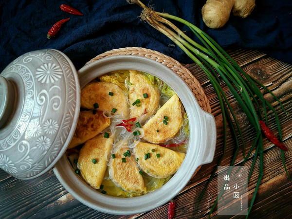 蛋饺娃娃菜粉丝煲