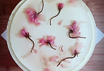盐渍樱花镜面芝士蛋糕（6寸）的做法
