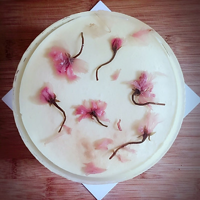 盐渍樱花镜面芝士蛋糕（6寸）