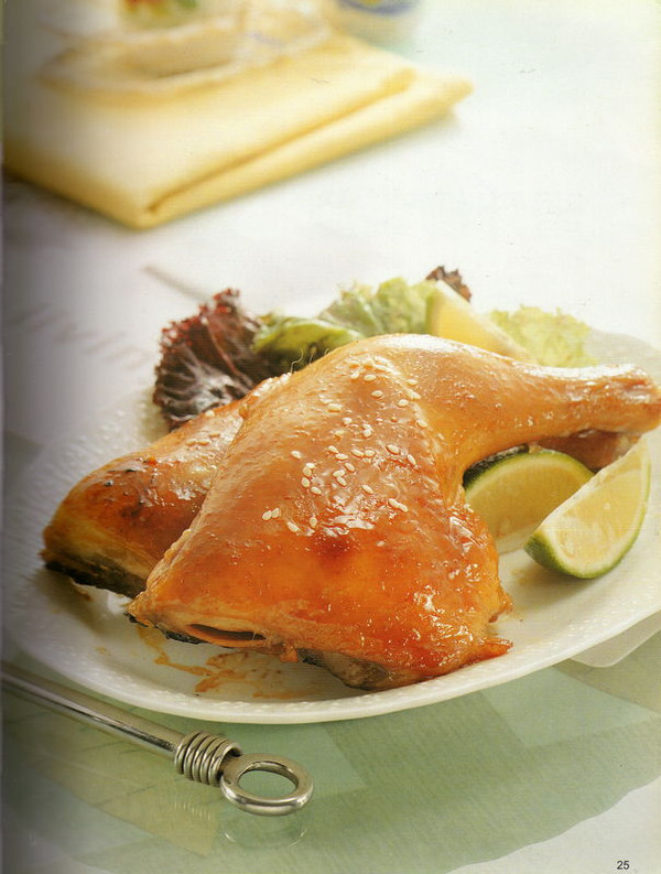 烤箱料理_辣味烤雞腿