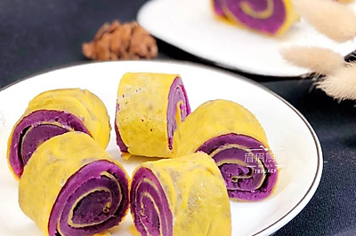 奶香紫薯卷