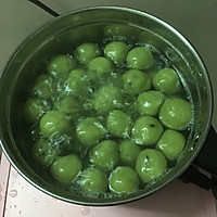 椰浆蜜豆抹茶丸的做法图解6