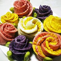 玫瑰花馒头的做法图解4