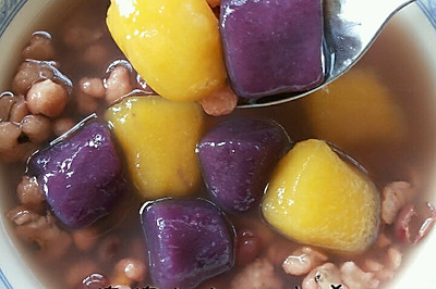 红豆薏仁芋圆汤☞养生甜品☜