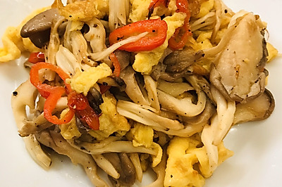 治愈系平菇炒鸡蛋