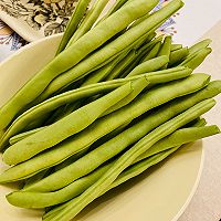 下饭菜❤️橄榄菜炒四季豆（素菜版）的做法图解1