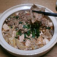 #流感季饮食攻略#豆腐肥牛小暖锅的做法图解10