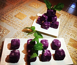 蜂蜜山药紫薯糕的做法