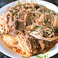 超简易沙爹金菇肥牛的做法图解11