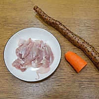 #秋日养生这样吃#鸡腿肉炒山药的做法图解1