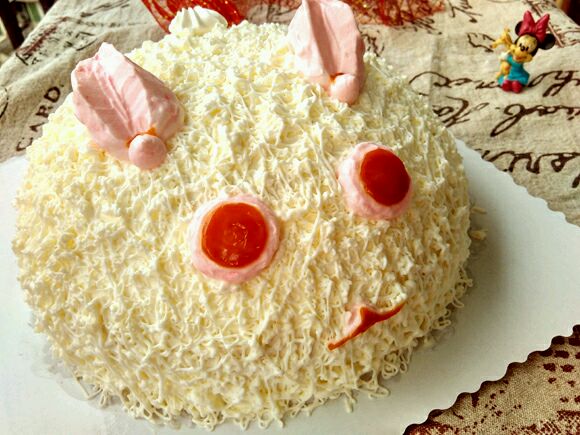 Mounting cake - Snow rabbit