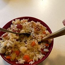 腊肠土豆焖饭