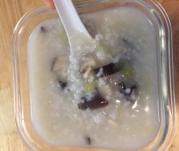 大白菜香菇鸡肉粥的做法