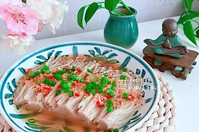 蒜蓉蒸金针菇