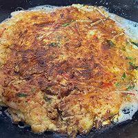 #葱伴侣豆瓣酱能蘸善炒#你不能错过的酱香蟹棒海鲜饼的做法图解8