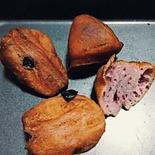 油炸紫薯角~蛋糕味的油条