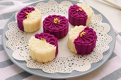 桂花紫薯山药糕