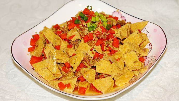 肉末冻豆腐