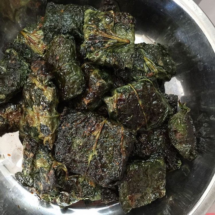 香煎假蒌包牛肉的做法
