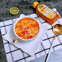 #太太乐鲜鸡汁玩转健康快手菜#西红柿鸡蛋汤的做法图解9