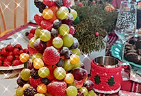 圣诞聚餐～水果圣诞树的做法