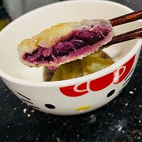 亲子紫薯饼的做法图解6