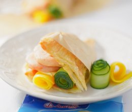 #pick哪种真芝味-爆浆流心#虾滑芝士酥饼的做法