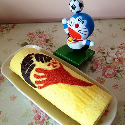 世界杯之德国队必胜蛋糕卷