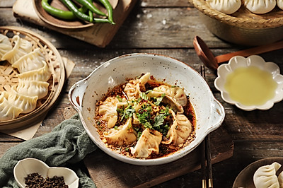 麻辣猪肉虾仁饺