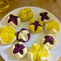 紫薯开花馒头的做法图解7