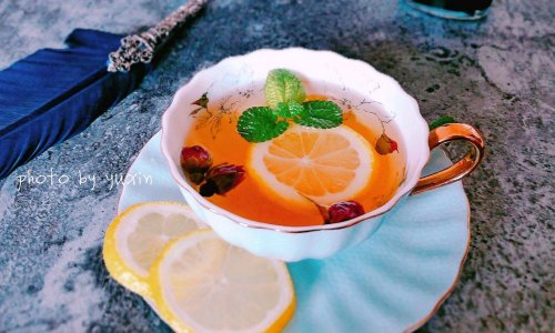 美颜瘦身茶-柠檬乌龙玫瑰茶的做法