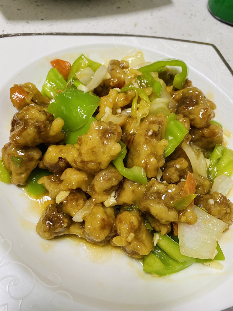 尖椒肉段的做法