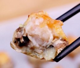 【虾滑火腿芝士焗口蘑】一口一个 太好吃了的做法